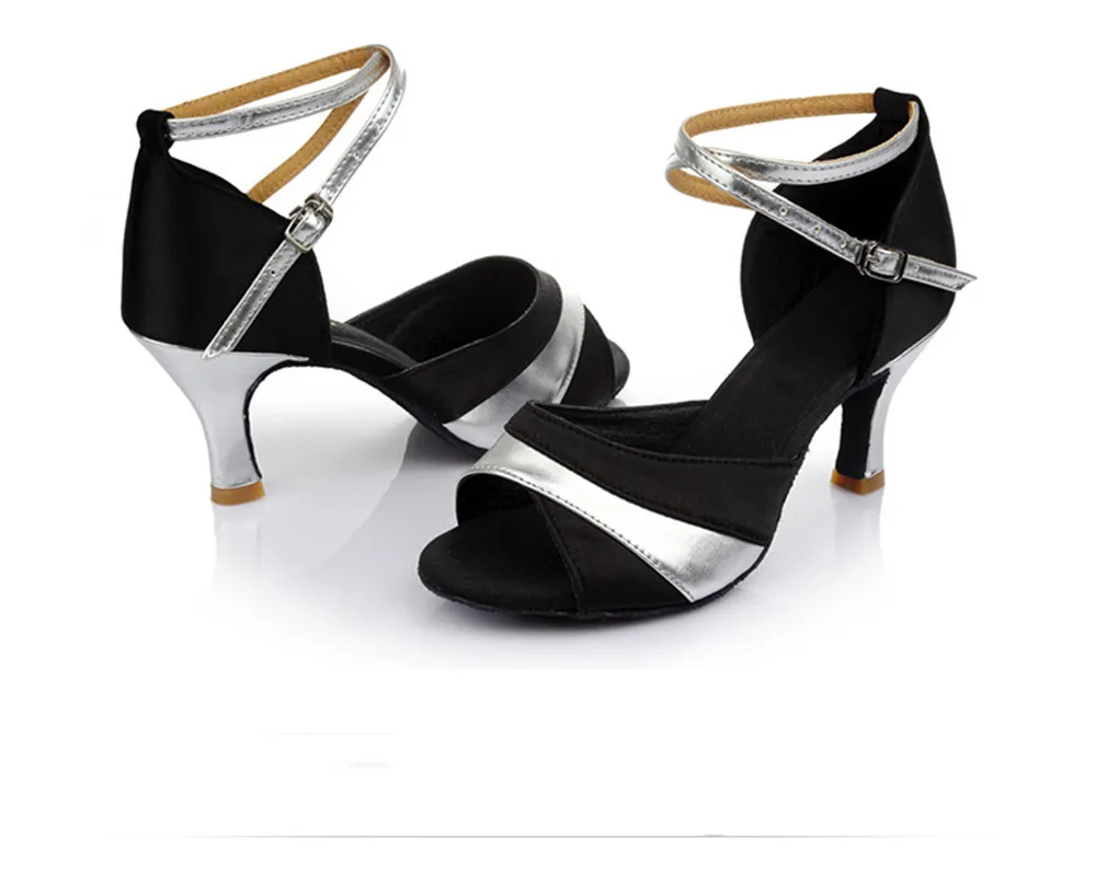 Heeled Women's Tango Ballroom Latin Salsa Dance Shoes 5/7cm For Girls Ladies