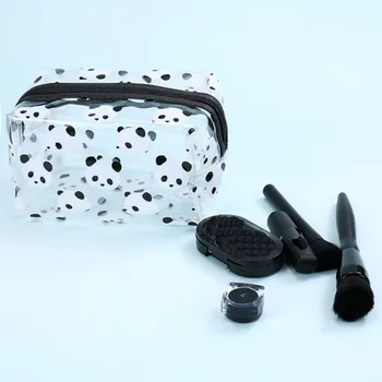 

New Arrival Bags For Women PVC Jelly Cosmetic Bag Clutch Bag Lady Transparent Storage Holder Korea Cute Cartoon Girls Makeup Bag