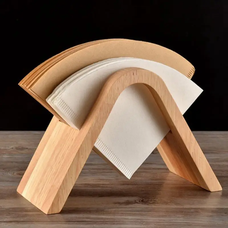 

Hot Sale Coffee Filter Paper Holder Simple Coffee Filters Dispenser Rack Shelf Storage Paper Tissue Box Shelf Coffee Tool