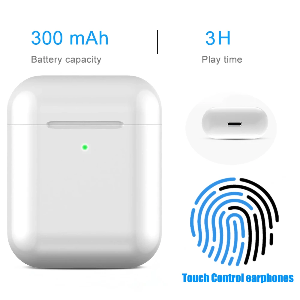 

i200 tws Arie 2 Replica Bluetooth earphone 1:1 PK W1 H1 Sensor Tap control Earbuds Wireless charging Chip pk i30 i12 i10 i60 i80