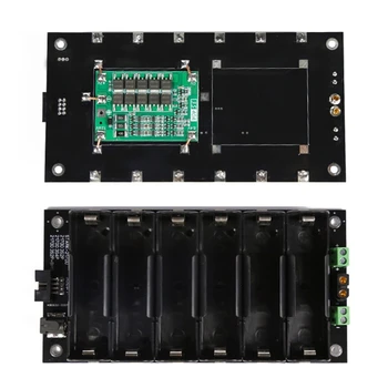 

DIY 6x 21700 Battery Box 12V Power Supply Charger for LED Light WiFi Router WXTB