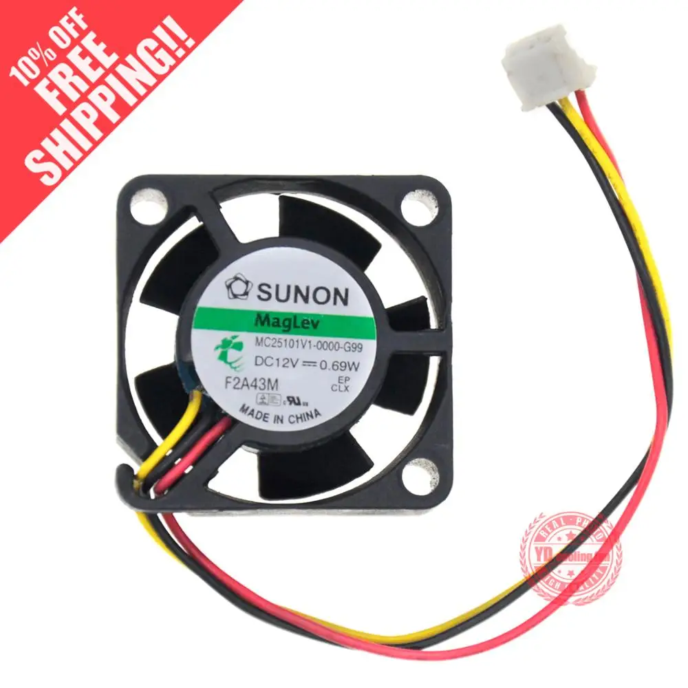 

Тихий вентилятор Sunon fan 2,5 cm MC25101V1-0000-G99 2510 12V 0,69 W