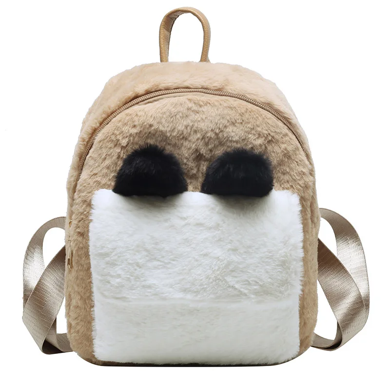 

Plush Women Backpack Fluffy Bags Faux Fur Shoulders Bags Cute Furry Women Bag New Winter Bags For Women 2020 Mini Girl Backpacks