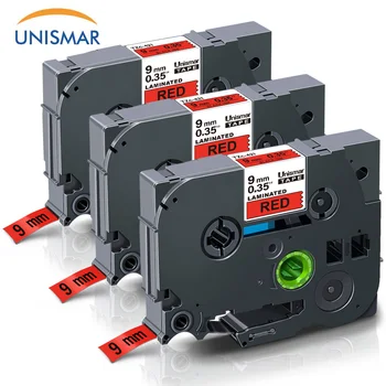 

Unismar 3PCS TZe Tape TZe-421 TZ-421 Black on Red for Brother P-Touch PT-D210 PT-D200 PT-D600 PT-H100 PT-H110 PT-1880 LabelMaker