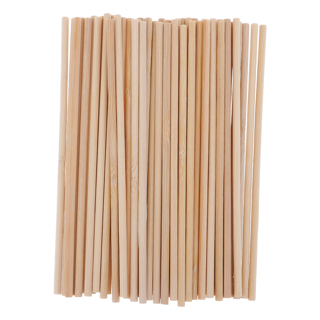 Круглый пустой незавершенные Bamboo Деревянный эскимо леденец палки дюбель удочка
