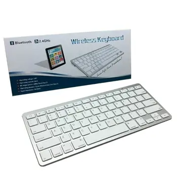 

Universal Aluminum Alloy Wireless Bluetooth Silent Thin Mini Keyboard for PC Laptop Notebooks