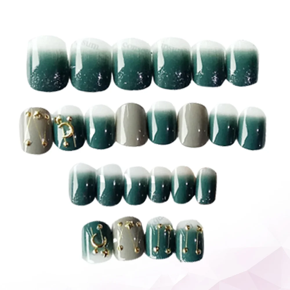 

24Pcs False Nails Beautiful Creative Durable Nail Tips Manicure Nails Fake Nails For Women for Lady Women