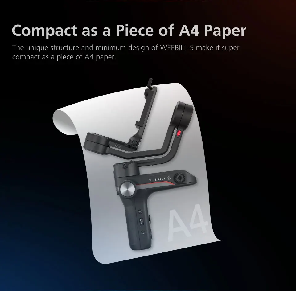 ZHIYUN Weebill S 3-х осевая передача изображения карданный Стабилизатор Для беззеркальных Камера цифровой зеркальной камеры CANON NIKON SONY DSLR Камера