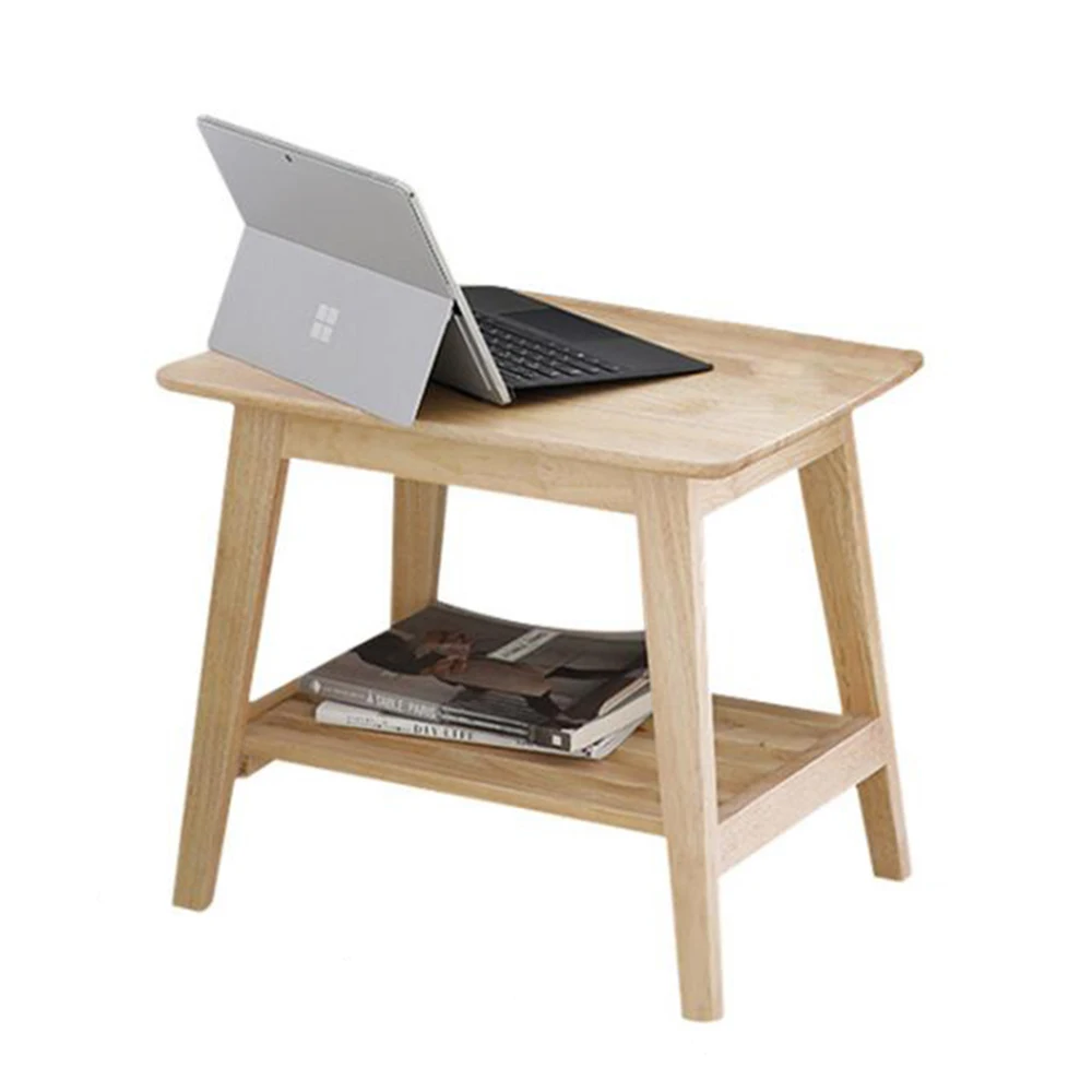 

Nordic Wood Square Coffee Table Mini Storage Tea Fruit Service Plate Tray Home Living Room Bed Small Rack Sofa Side Furniture