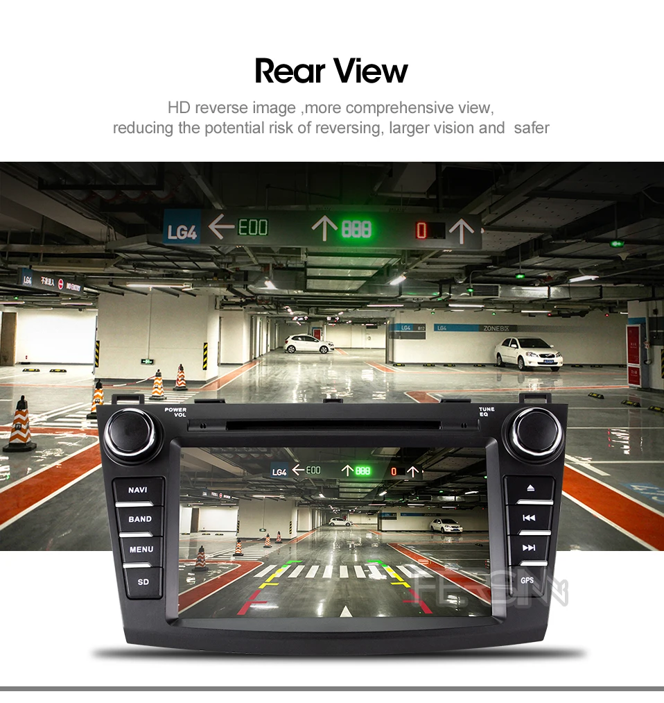 Fersinny Android 9,0 автомобильный dvd для Mazda 3 2010-2012 с 8 восьмиядерным Радио Стерео gps навигация автомобильный стерео медиаплеер