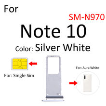 Sim Card Tray Socket Slot Reader Adapter For Samsung Galaxy Note 10 Plus 5G N970 N975 N976 Micro SD Holder Connector Container