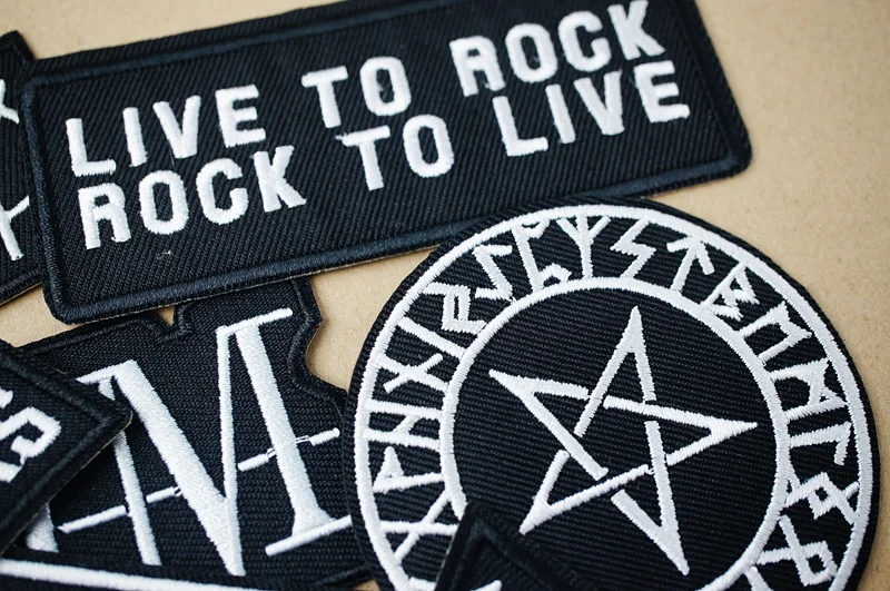 BAND Patches Cloth Mend Decorate Clothes Apparel Sewing Decoration Applique Badges Patch ROCK STAR