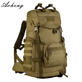 

60L Mannen Militaire Tactische Rugzak Nylon Travel Camping Rugzak Klimmen Alpinisme Zak Sport Outdoor Mochila Blaso