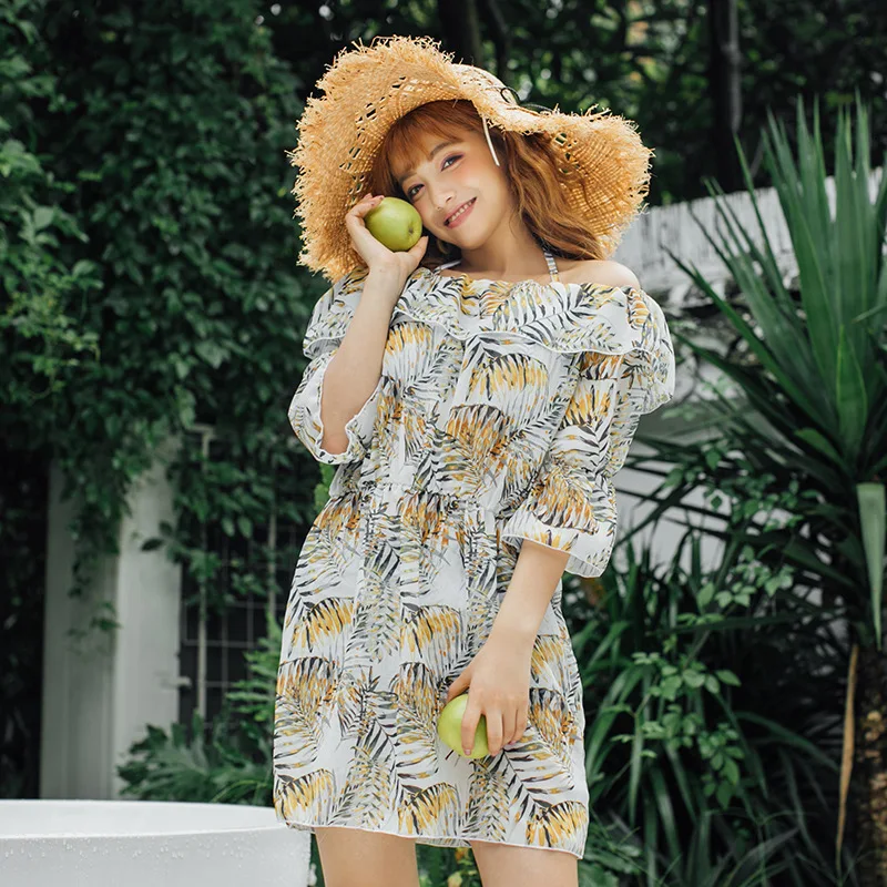 

Korean-style Sports Bathing Suit Women's Slimming Large Size Small Bust Gathering Swimwear Summer New Products-Sports Sun-resist