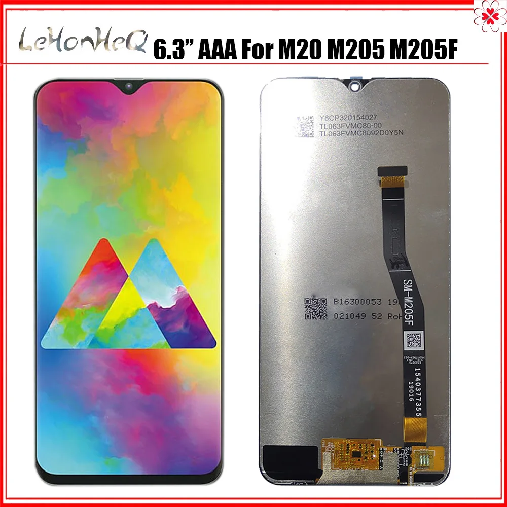 6 3 &quotM20 ЖК дисплей для Samsung Galaxy M20 M205 M205F сенсорный экран дигитайзер сборка