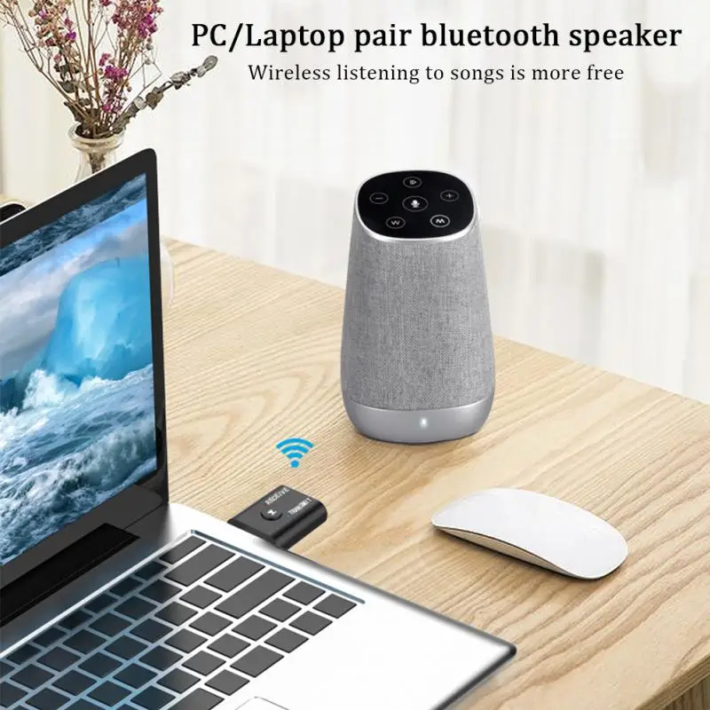 Bluetooth 5,0 USB передатчик приемник источник питания автомобиля 2 в 1 pc аудио адаптер для дома