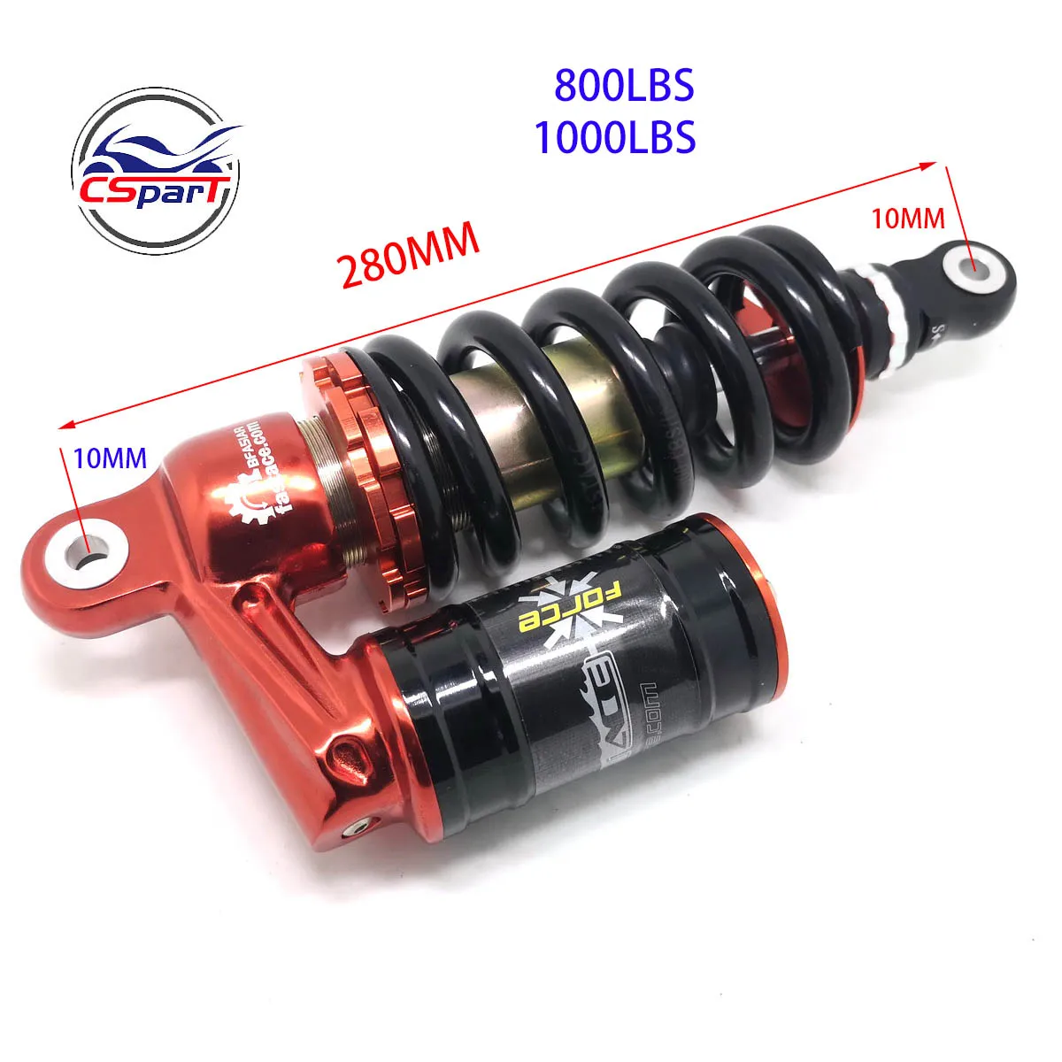280mm Rear Gas Shock Absorber for 50 cc 70cc 110 cc 125cc Dirt Motorbikes Pit Motorbike