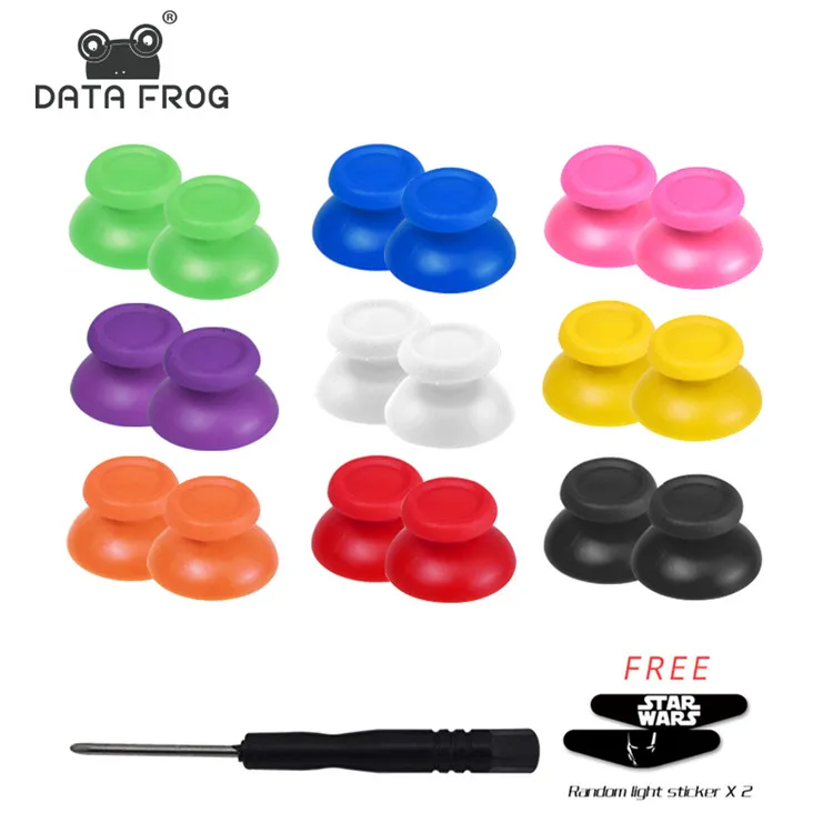 Data Frog 10pcs Replacement Joystick Thumb sticks For PS4 Controller Analog Joystick Button For Sony PS4 Joystick Button