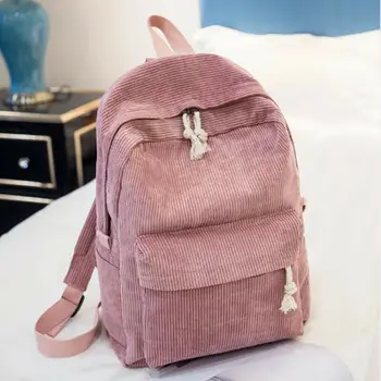 

UK Women Bags Backpack Girl School Shoulder Bag Rucksack Corduroy Travel Bag HOT Shoulder Bag Travel Rucksack Satchel