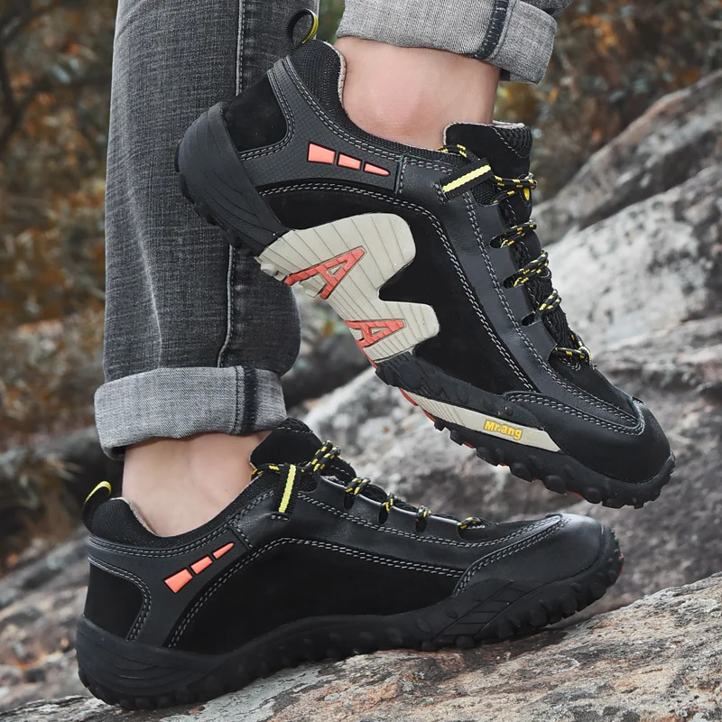 Походная обувь мужские треккинговые тактические ботинки zapatillas hombre натуральная кожаная спортивная обувь мужские альпинистские водонепроницаемые скоростные кроссовки