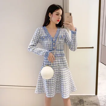 

L 2020 Early Autumn New Style Korean-style Waist Hugging Slimming Elegant Graceful