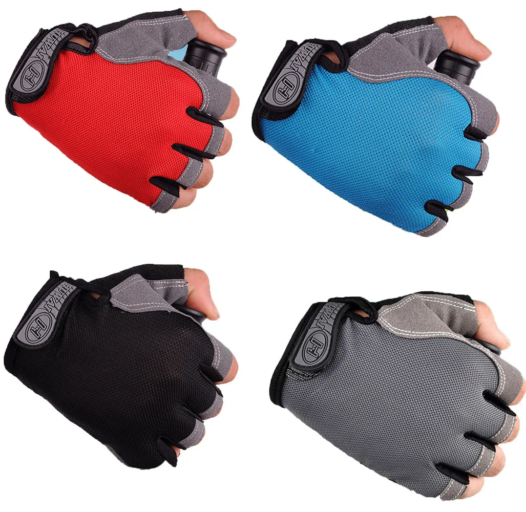 

Cycling Bicycle Bike Outdoor Camping Hiking Motorcycle Gloves Sports half Finger fingerless breathable