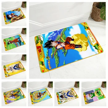 

Gold Card Dragon Ball Print Floor Mat for Children Room Bedroom Non-Slip Decor Japan Anime Doormat Kitchen Carpet 40x60cm
