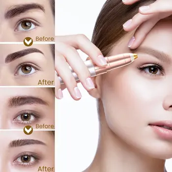 

Protable Mini Electric Eyebrow Trimmer Lip Face Hair Razor Epilator Pen Hair Remover Eyebrow Shaver USB Rechargable High speed