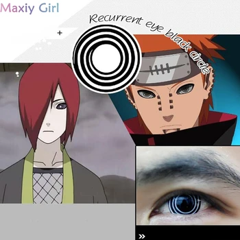 

2Pcs/1Pair Naruto Recurrent Samsara Eye Cosplay Beautiful Pupil Color Contact Lenses a Variety of Crazy Halloween Decoration