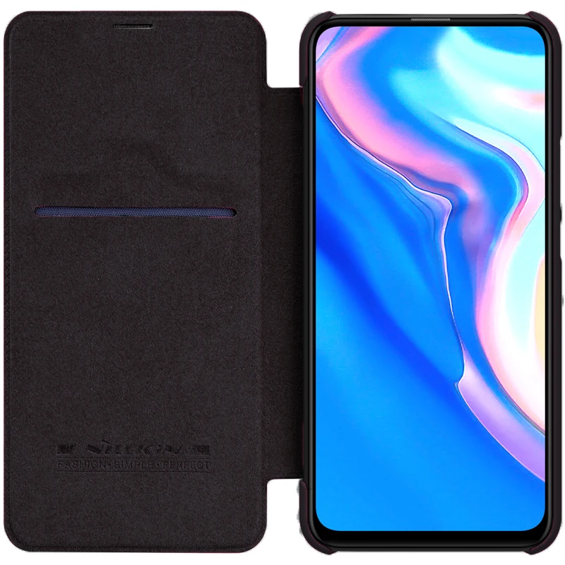 Huawei P Smart Z кейс чехол серии QIN винтажный Флип кожаный чехол для huawei P Smart Z откидная крышка с карманом для карт