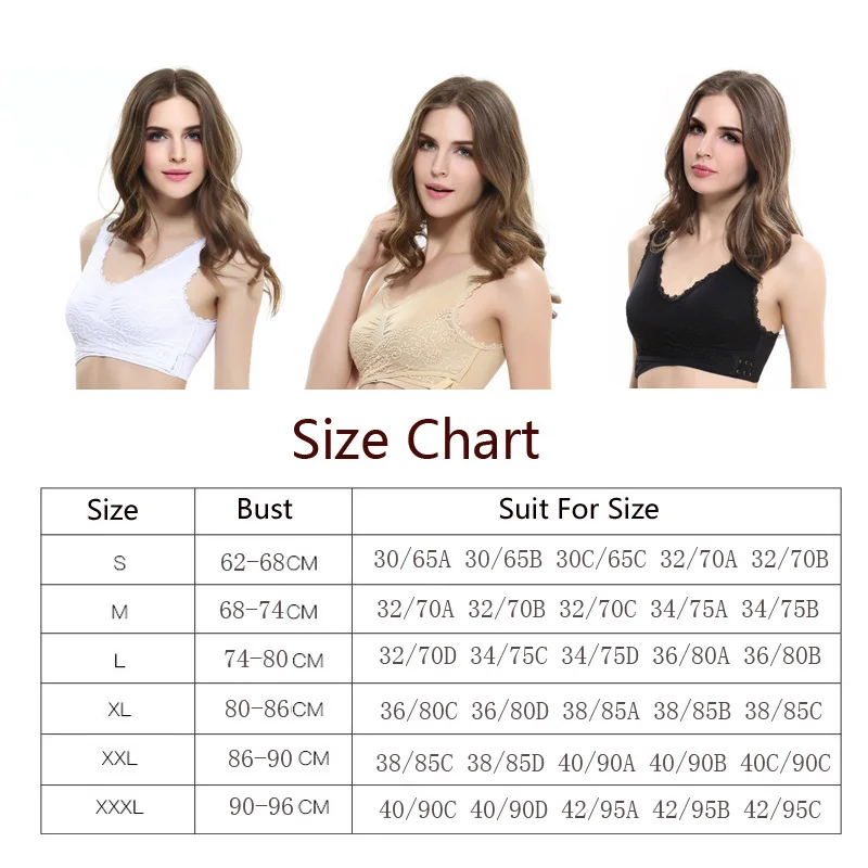 Queenral пикантные Для женщин бюстгальтер отжимать Bralette топик с застежкой спереди