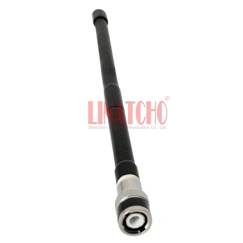 27MHz Walkie Talkie Ham CB 2-Way Radio Black BNC Male Spring Antenna