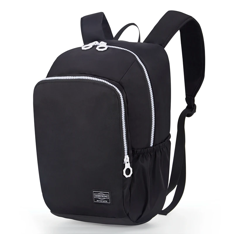 Рюкзак для девочек, черный водонепроницаемый нейлоновый рюкзак, рюкзак для путешествий, женская сумка на плечо, Спортивная повседневная вместительная розовая сумка - Цвет: Black