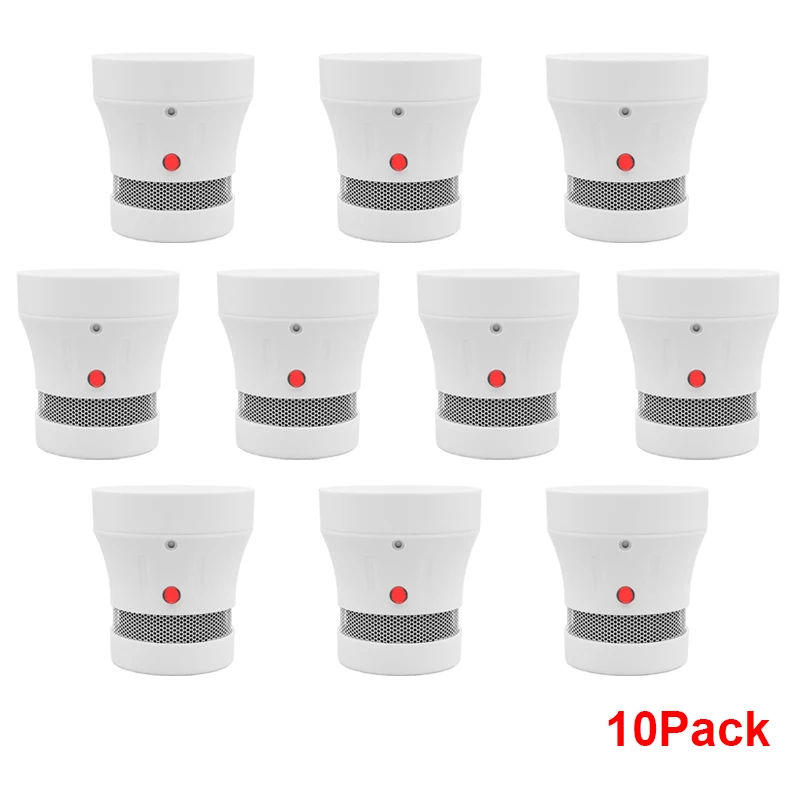 CPVan VIP LINK-Detector de humo con WiFi, APP Tuya Smart Life, protección contra incendios, alarma de humo, sistema de seguridad para el hogar, bomberos, 10 Uds.