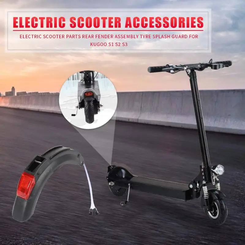 Scooter Back Mudguard Assembly Rear Tire Splash Fender for Kugoo S1 S2 S3