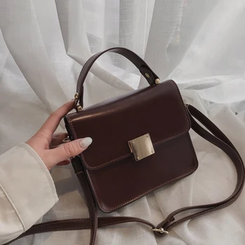 

Net red small black bag female 2020 new fashion portable Messenger bag female shoulder texture wild small square bag