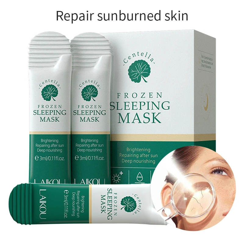 

10pcs Moisturizing Night Facial Mask Oil-Control Anti-Aging Acne Treatment Whitening Repair sunburned Skin No-Clean Mask
