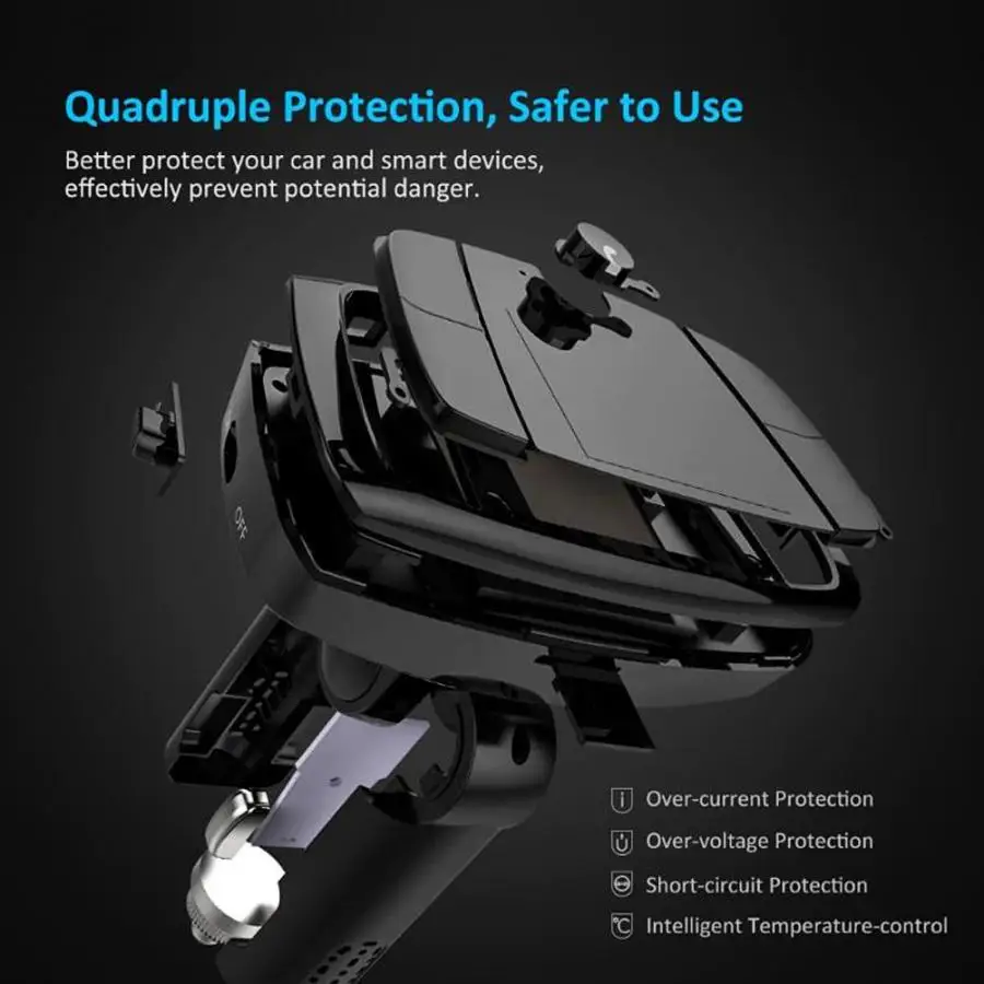 5 V/3.1A двойной USB быстрая зарядка автомобиля Char ger BT Hands-free fm-передатчик MP3-плеер автомобильный комплект FM verici araba aksesuar