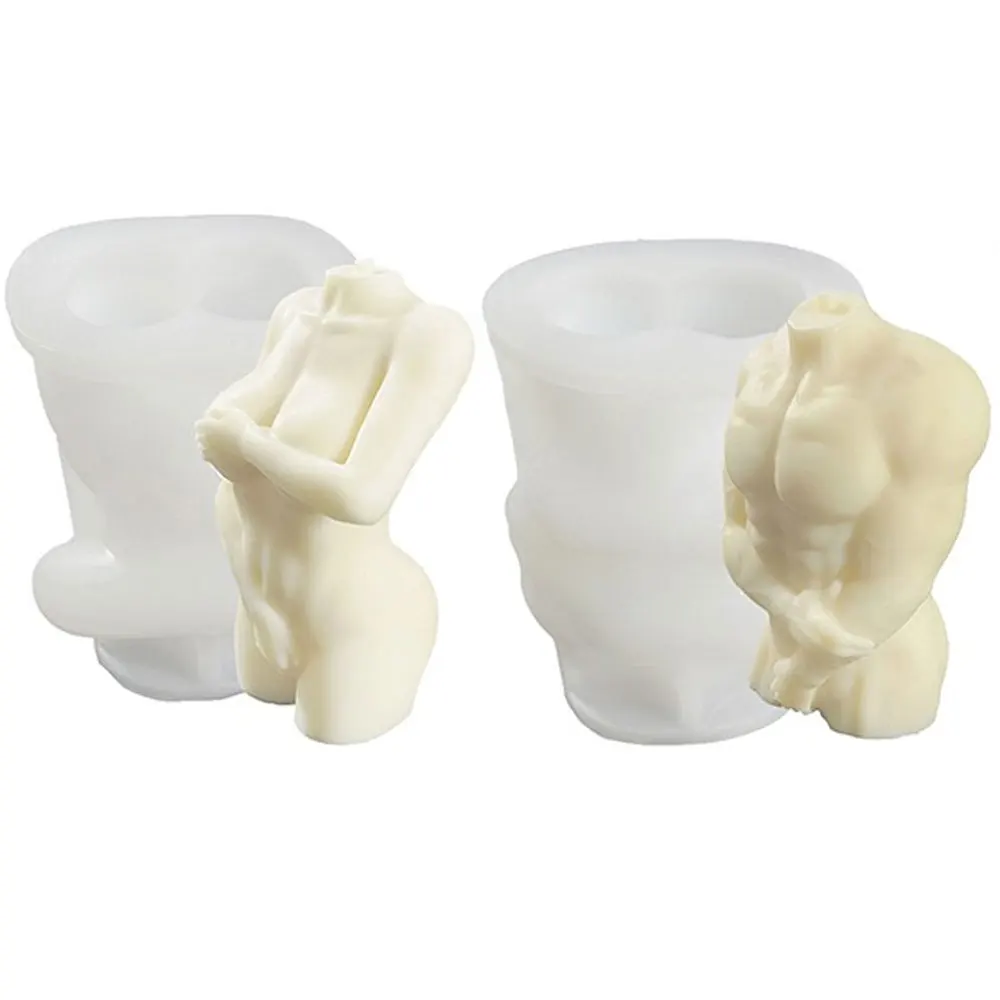 Застенчивый женского тела лампы в форме свечи прессформы 3D арт человеческого