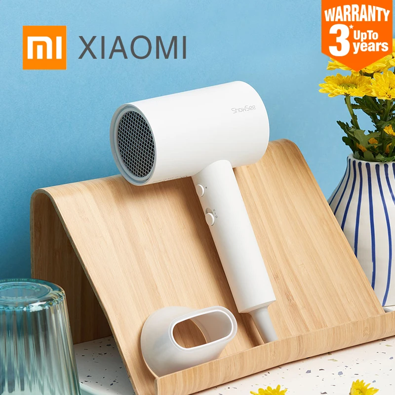  XIAOMI MIJIA SHOWSEE A1-W Анион Фен отрицательные ионы Уход за волосами Профессиональный Быстросохнущий домашний 1800 Вт Портативный Фен-диффузор 