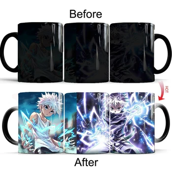 

Creative 350ml Hunter X Hunter Heat Temperature Sensitive Magic Mug Color Changing Cartoon Anime Coffee Milk Tea Cups