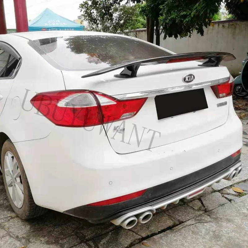 Универсальный Седан ABS краска заднего крыла багажника спойлер для KIA K2 RIO K3 Forte 2001