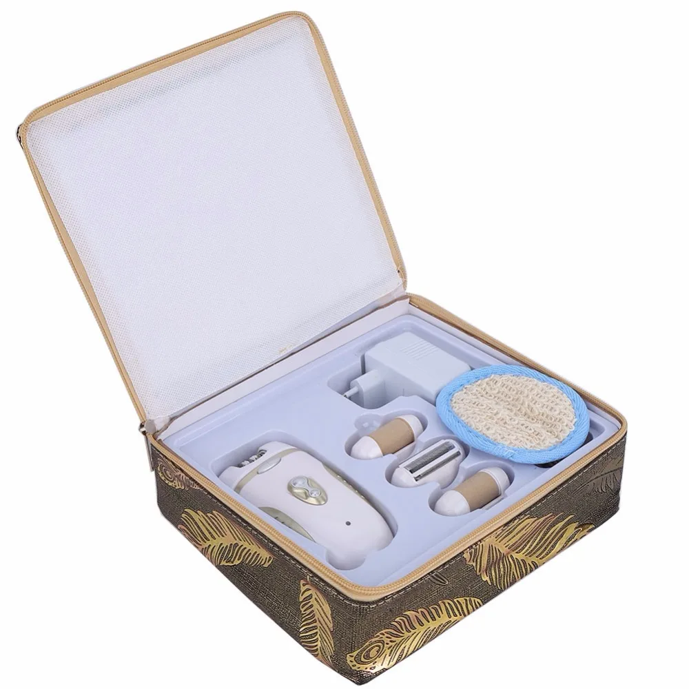220V 4 in 1 Easy to carry Electric Epilator Body Hair Removal Tool Depilator Machine EU Plug