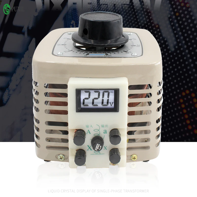 Напряжение регулятор бытовой 220 В однофазные 0 250V AC TDGC2 500W автотрансформатор 5kw