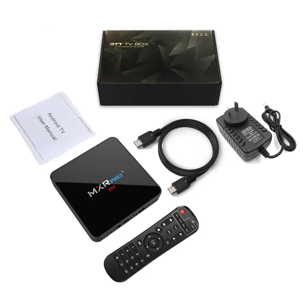 

MXR PRO PLUS Digital Smart TV Box 4GB RAM 32GB ROM Android 7.1 RK3328 Quad Core 2.4G/5G WiFi UHD 4K Player Entertainment Device