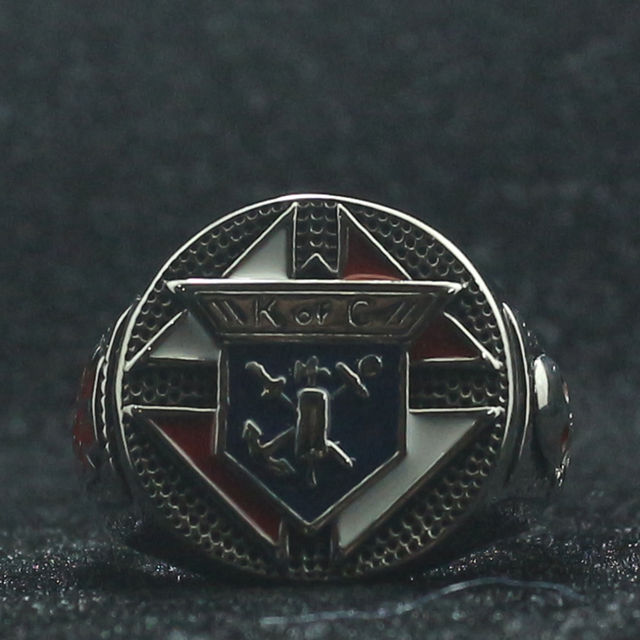 STAINLESS STEEL KNIGHTS OF COLUMBUS RING