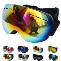 UV400 Anti-fog Double Layers Ski Goggles Lens Ski Mask Glasses Skiing Snow Snowboard Eyewear Mirror Polarize Goggles for Adults 1