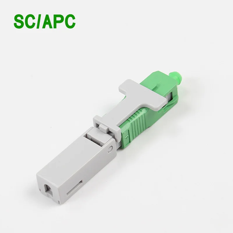 100 шт. встроенный SC APC Волоконно оптический Быстрый разъем FTTH быстрый адаптер