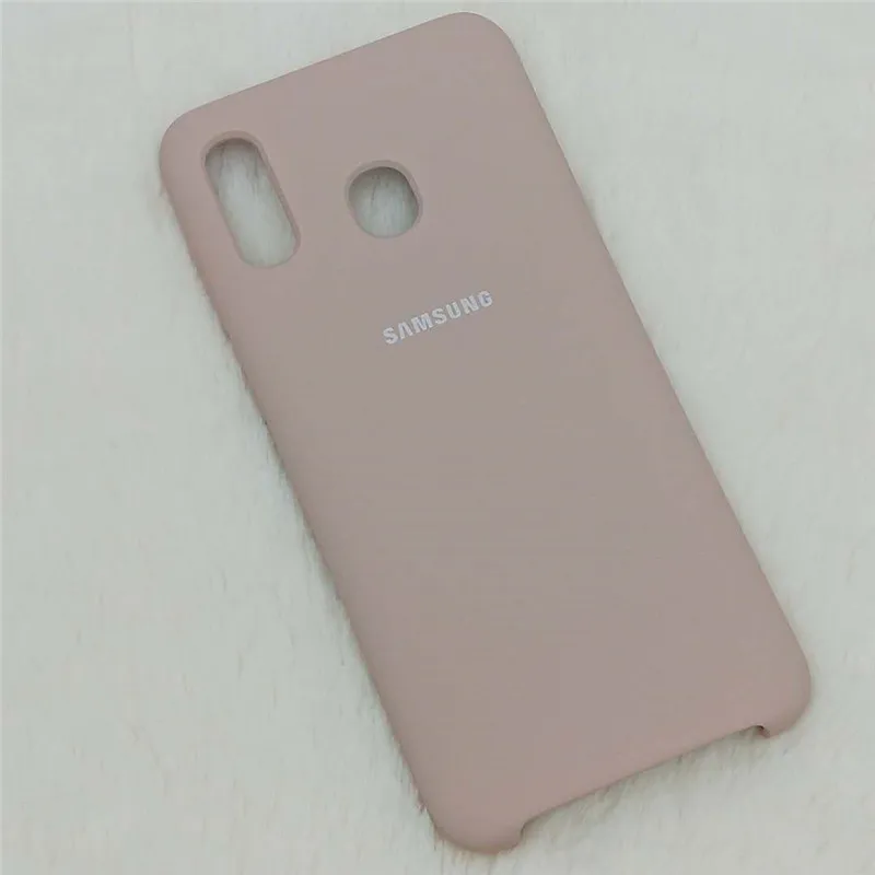 Жидкий силиконовый чехол для samsung galaxy A30, шелковистый мягкий на ощупь защитный чехол для задней панели, чехол для samsung galaxy A20 - Цвет: pink