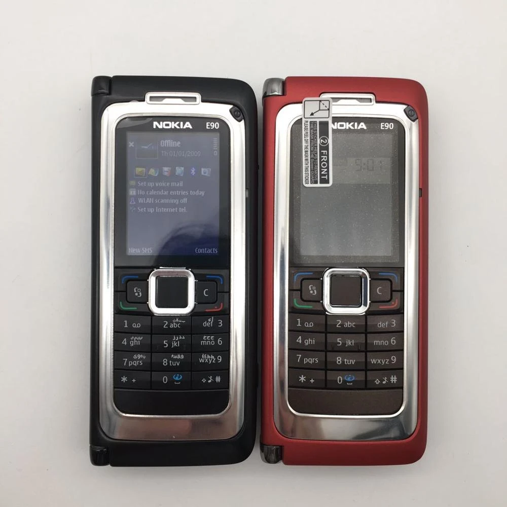 E90 100 Original Nokia E90 Mobile Cell Phone 3g Gps Wifi 3 2mp Bluetooth Smartphone Red Gift Refurbished Cell Phones Phone 3goriginal Nokia Aliexpress